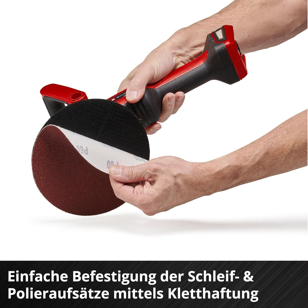 Einhell Akku-Polier- / Schleifmaschine CE-CP 18/180 Li E-Solo Power X-Change (Lithium-Ionen, bürsten