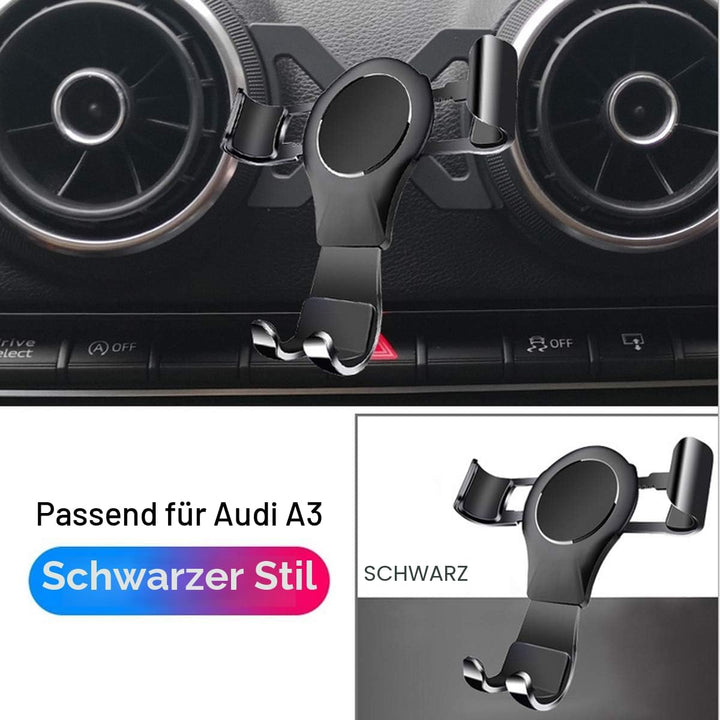 Handyhalter für Audi A3 8V, KFZ Lüftungsschlitze mit 360 Grad drehbar Aluminium-Legierung Handyhalte
