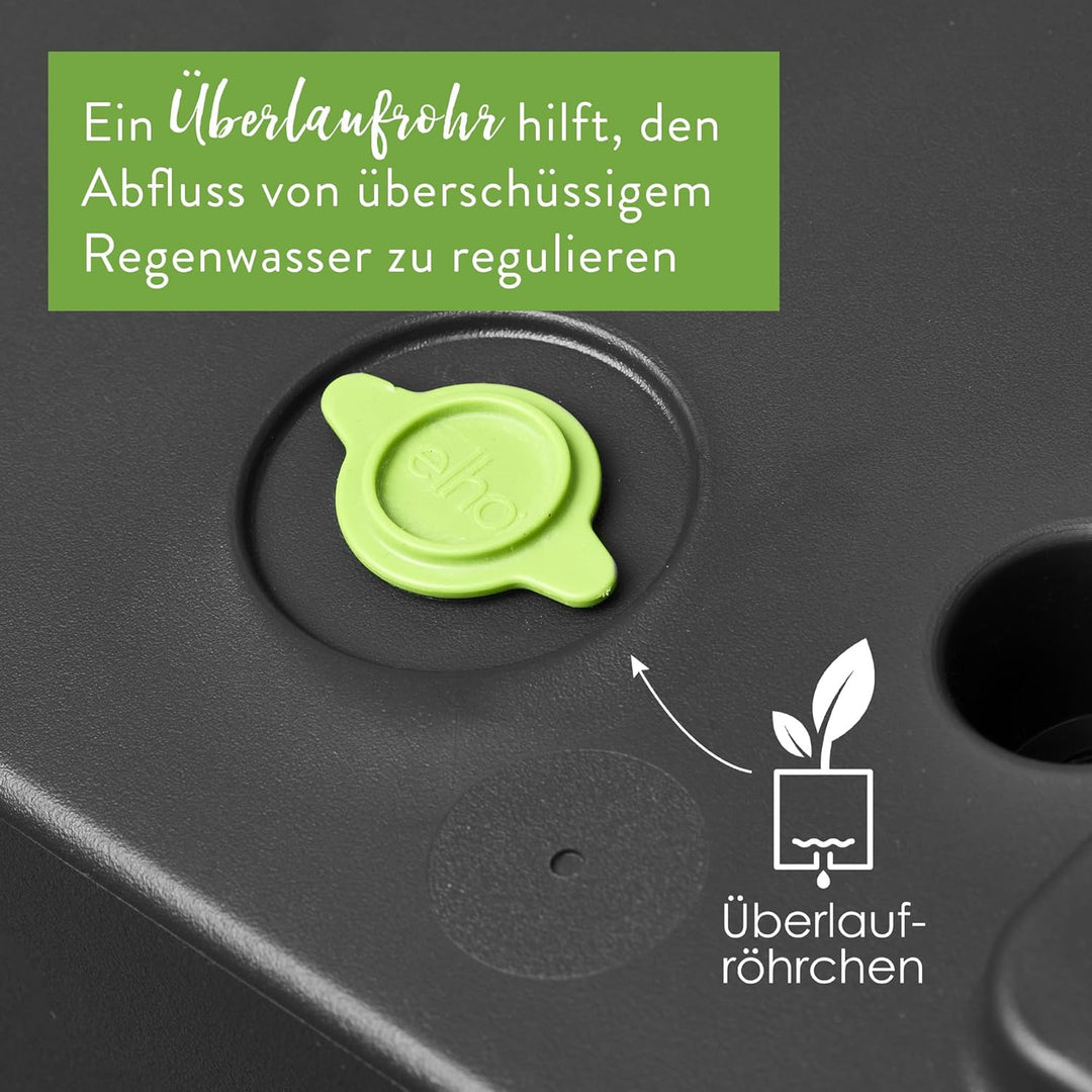 elho Vivo Next Lang 80 - Blumentopf für Innen &amp; Aussen - Pflanzentopf gross Draussen - Ø 78.0 x H 37