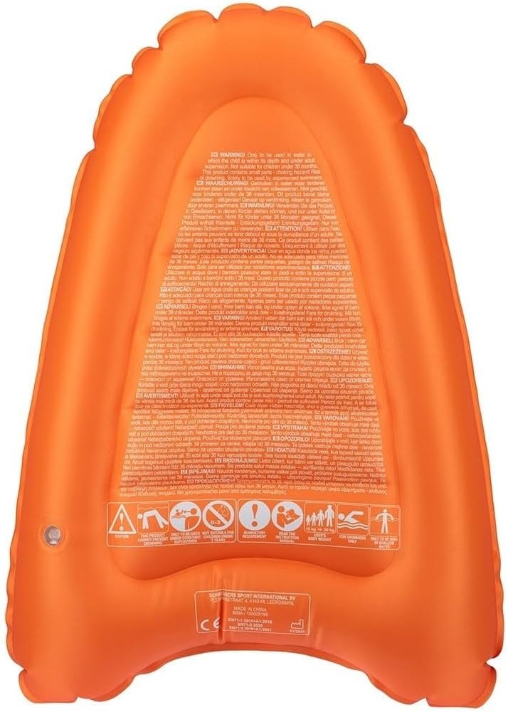 Waimea Aufblasbares Bodyboard mit Griffen - Hellblau/Gelb/Orange - 70 cm Länge
