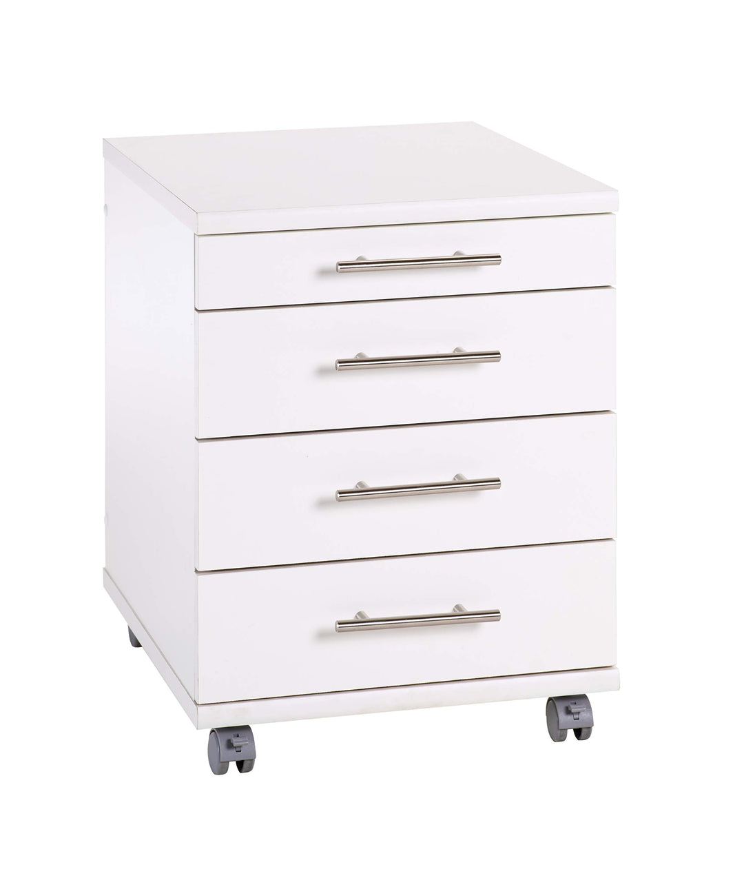 Möbelpartner Rollcontainer Colors, 701399, Weiss, ca. 41,6 x 50 x 56,9 cm, Weiss