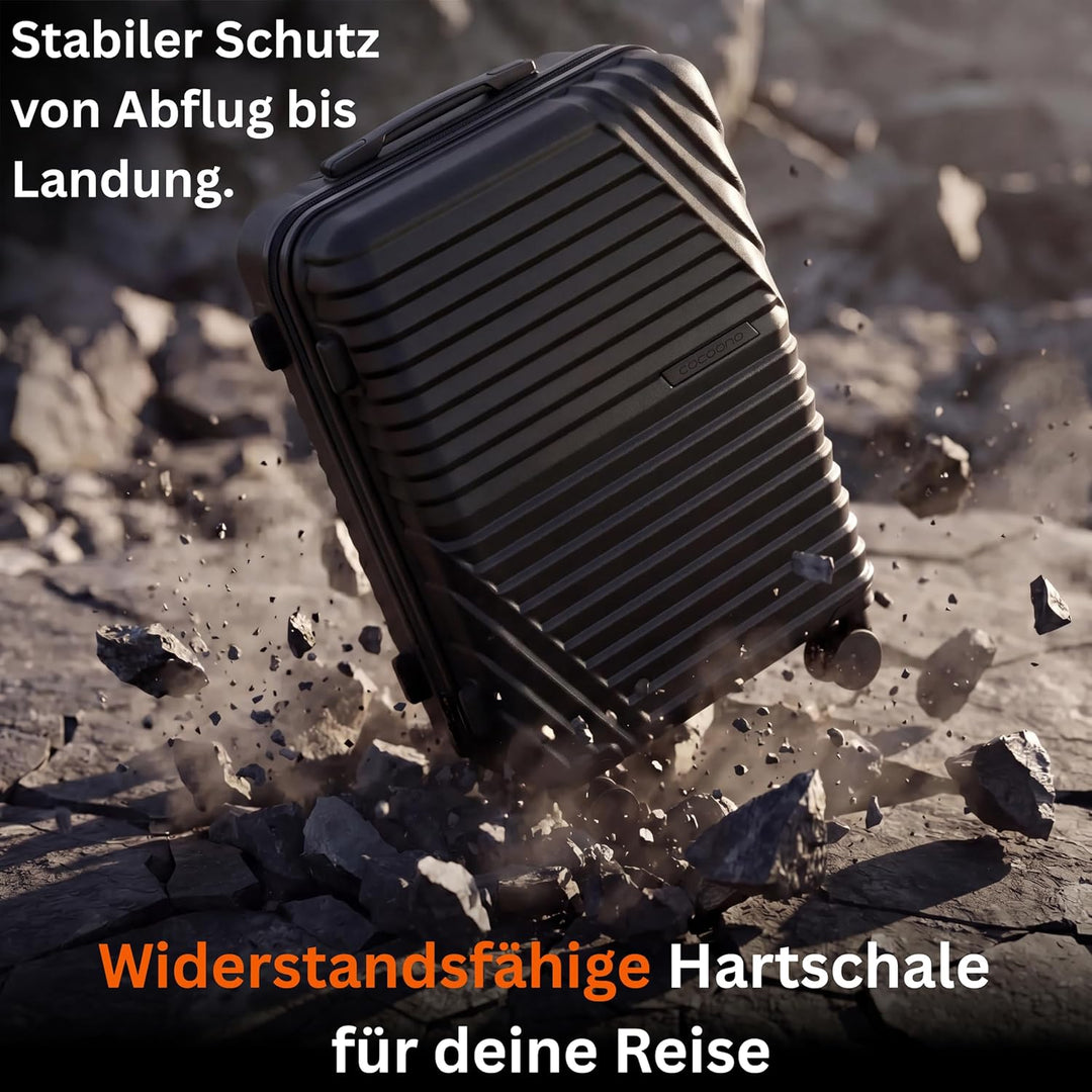 Premium Handgepäck Koffer 55x40x20cm - passend für Ryanair, Lufthansa, Eurowings und co. I 38L Handg
