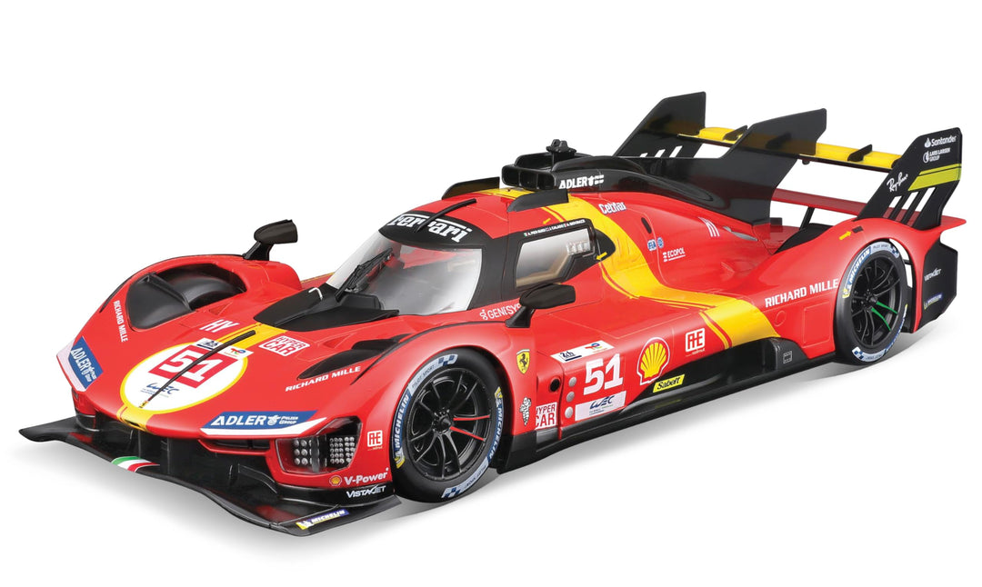 Bburago - Modellbausatz Ferrari 499P LMH - Auto-Bausatz im Massstab 1:24, detailgetreue Nachbildung