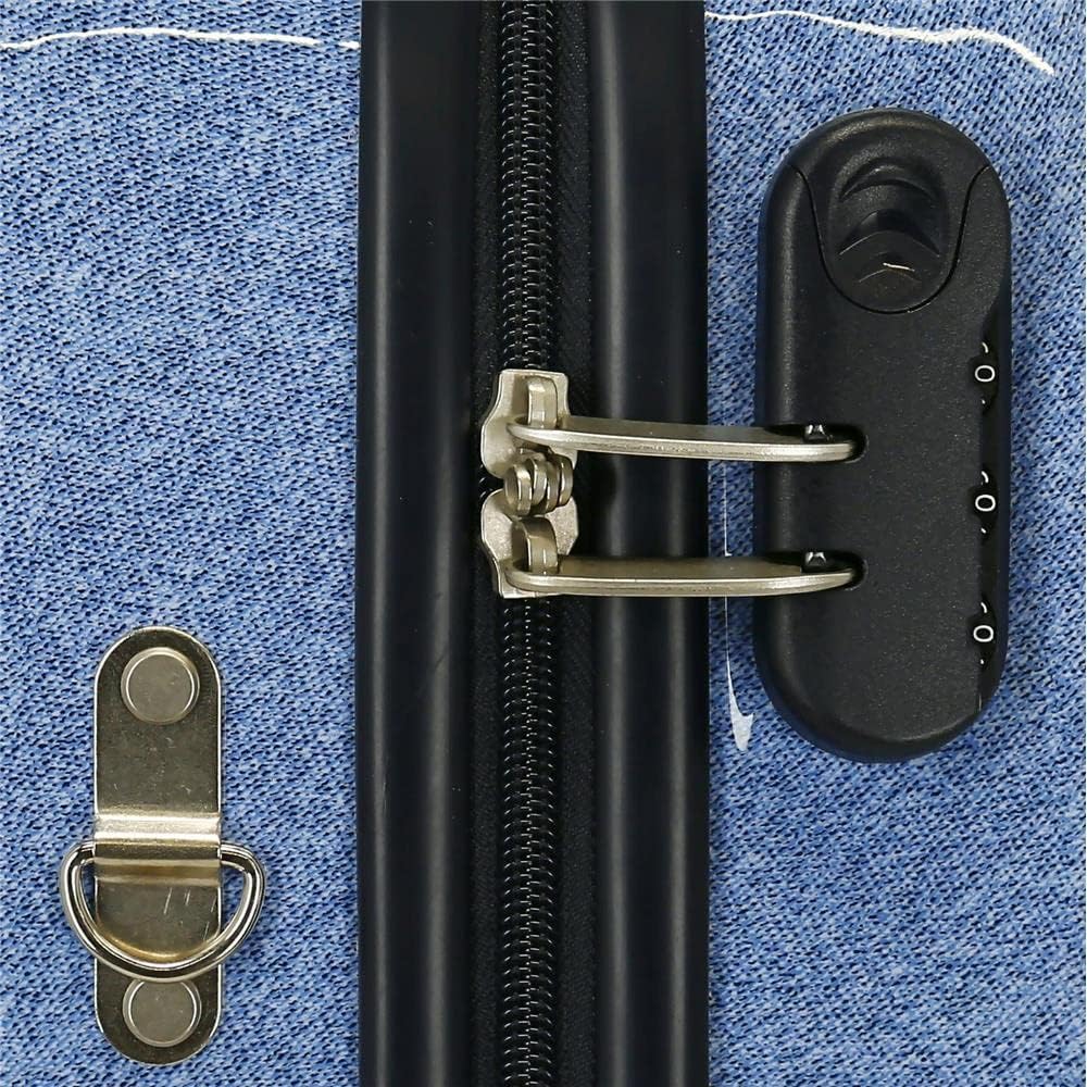 Disney Minnie Make it Rain Bows Kinder Koffer Blau 50 x 38 x 20 cm starres ABS Seitenkombinationssch