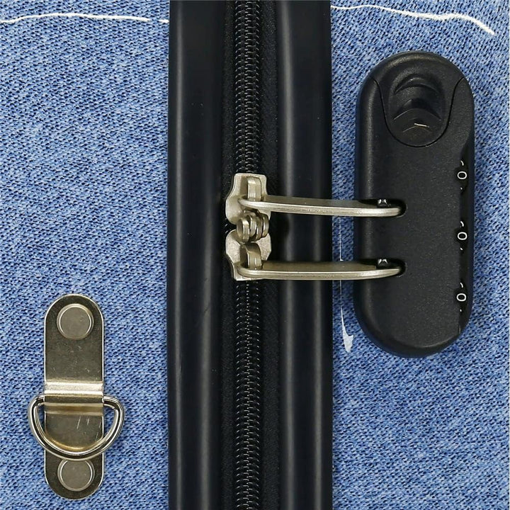 Disney Minnie Make it Rain Bows Kinder Koffer Blau 50 x 38 x 20 cm starres ABS Seitenkombinationssch