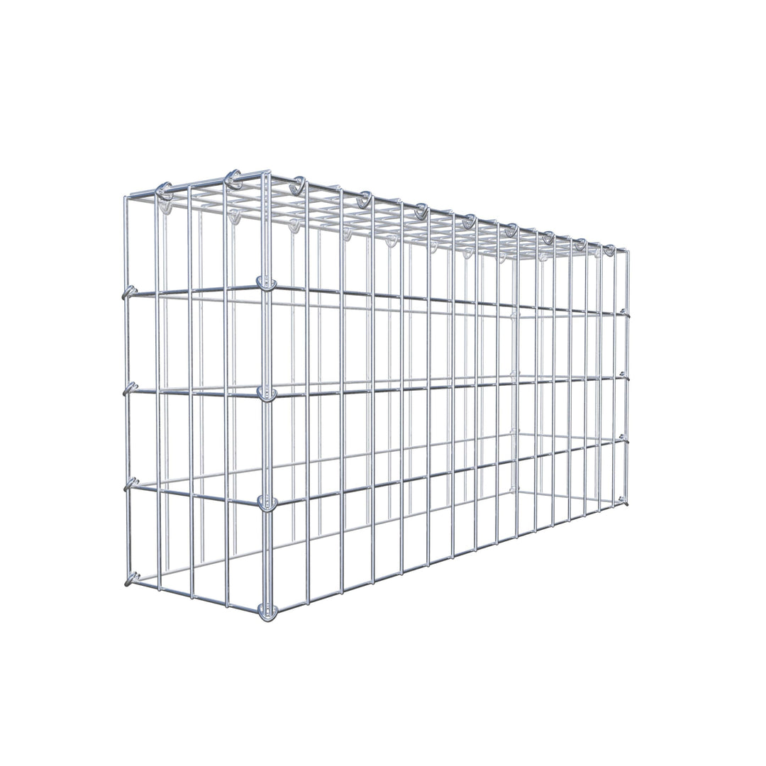 GABIONA Anbau-Gabione Typ3 eckig, Maschenweite 5 x 10 cm, Tiefe 20 cm, Gabione 80 x 40 x 20 cm (L x