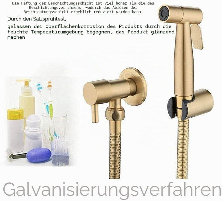 [LOSCHEN]Bidet Toilettensprüher, Hand Bidet Sprayer, Bidet Handbrause, Edelstahl Duschkopf Bidet Arm
