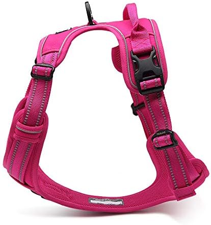 WINHYEPET Truelove Hundegeschirr No-Pull Reflektierendes verstellbar Haustiergeschirr mit 2 Leinencl