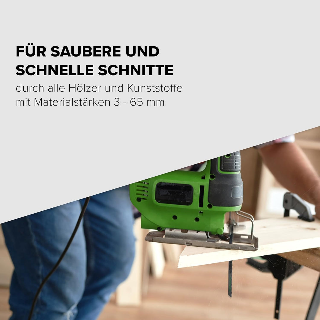 D-TACK Stichsägeblatt HOLZuniversal | 132 x 7,8 mm | 10 Stück | Für saubere und schnelle Schnitte du