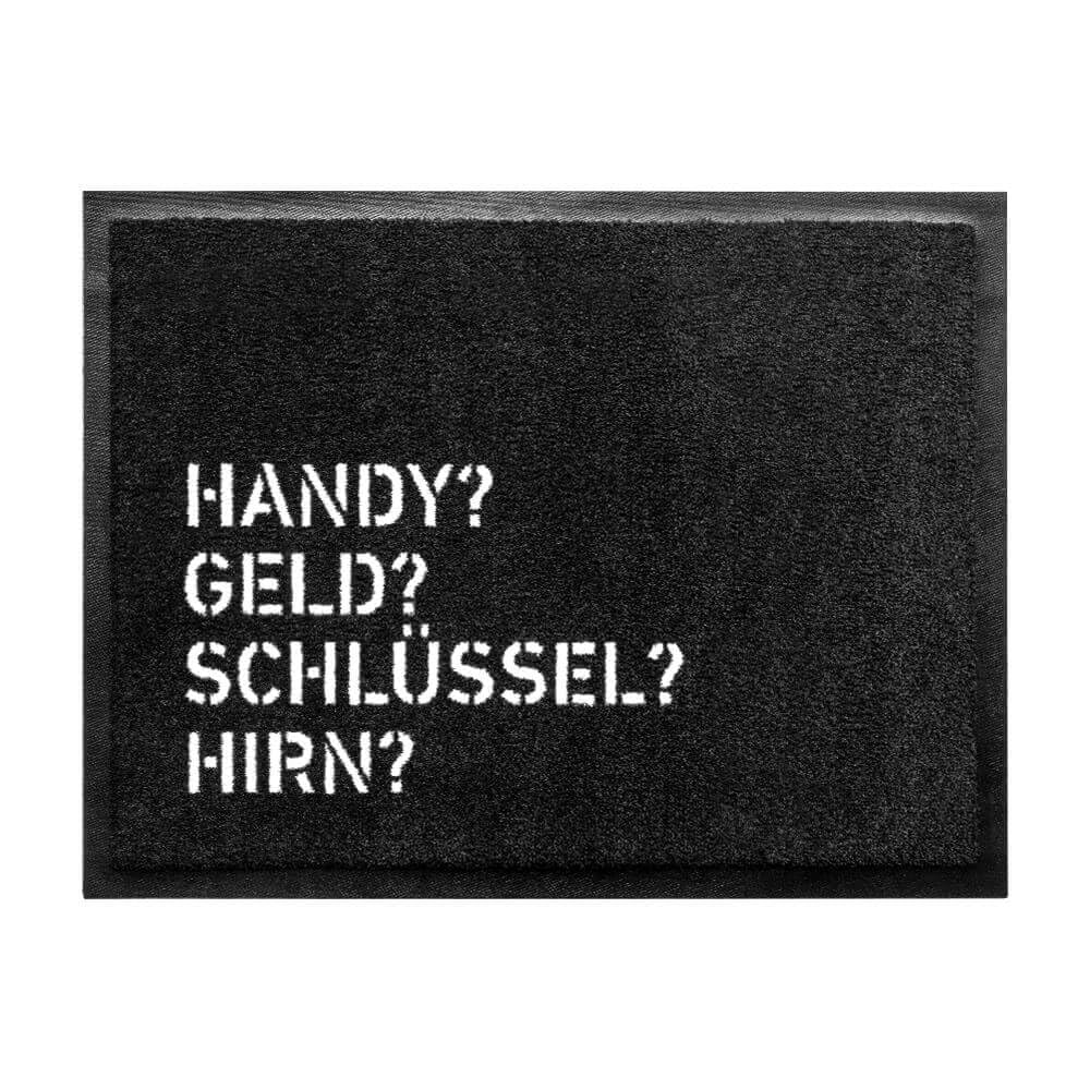 Du Hirsch Bayerische Fussmatte Handy Geld Schlüssel Hirn B x H: 60 cm x 40 cm