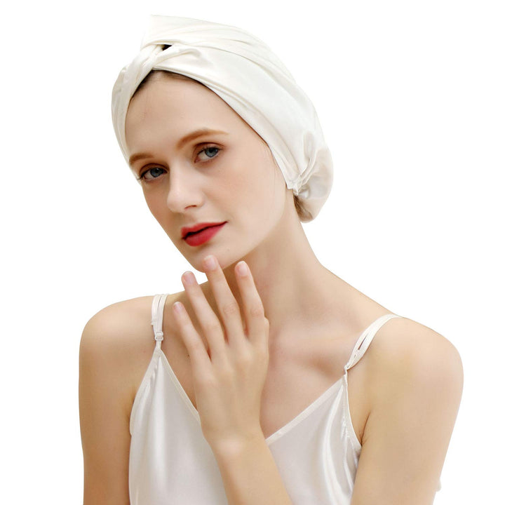 ZIMASILK 22 Momme Schlafhaube aus 100% Maulbeerseide für Frauen, Haarpflege, natürliche Seide zum Sc