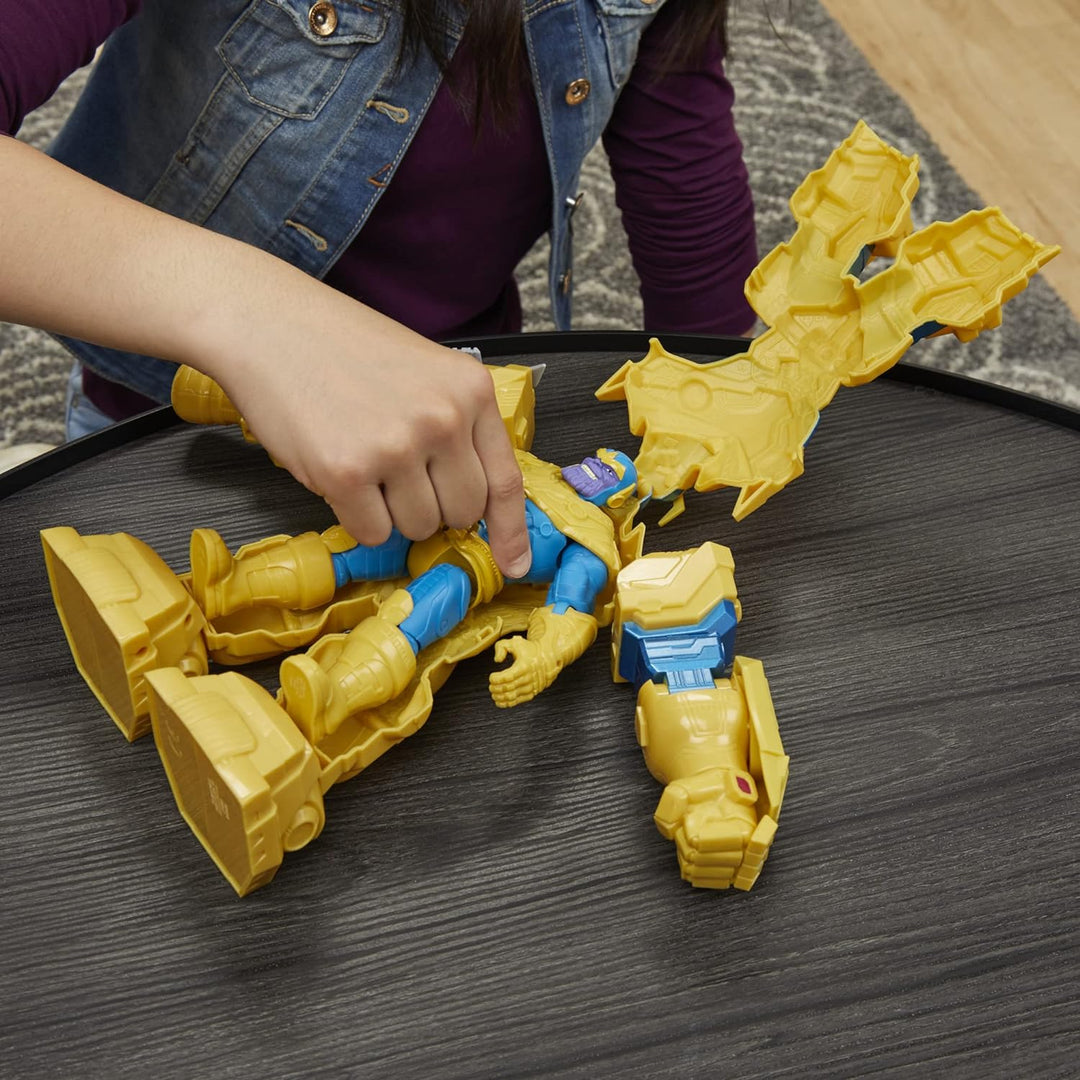 Marvel Avengers Mech Strike 9-inch Action Figure Toy Infinity Mech Suit Thanos And Blade Weapon For