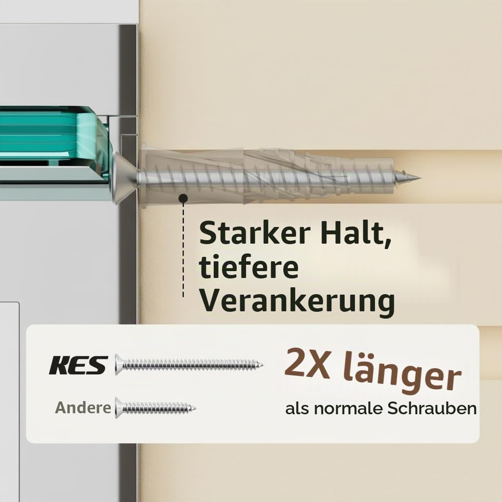KES Duschablage Glas Badezimmer Wandregal 8mm Hartglas Glasregal Glasablage Bad Ablage Dusche Duschr