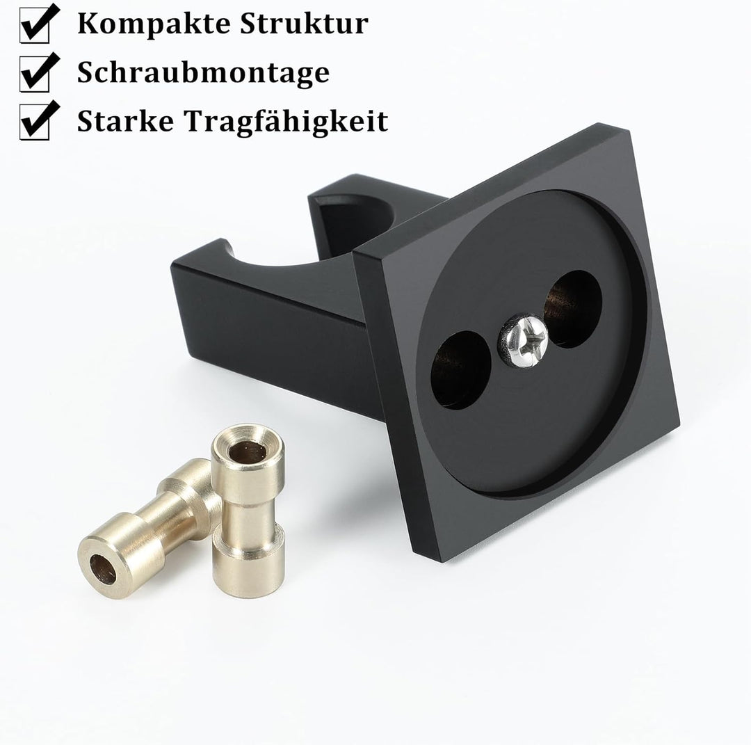 Handbrause Halterung Schwarz Messing Duschkopf Halterung Wandhalterung Duschhalterung Quadratisch Du
