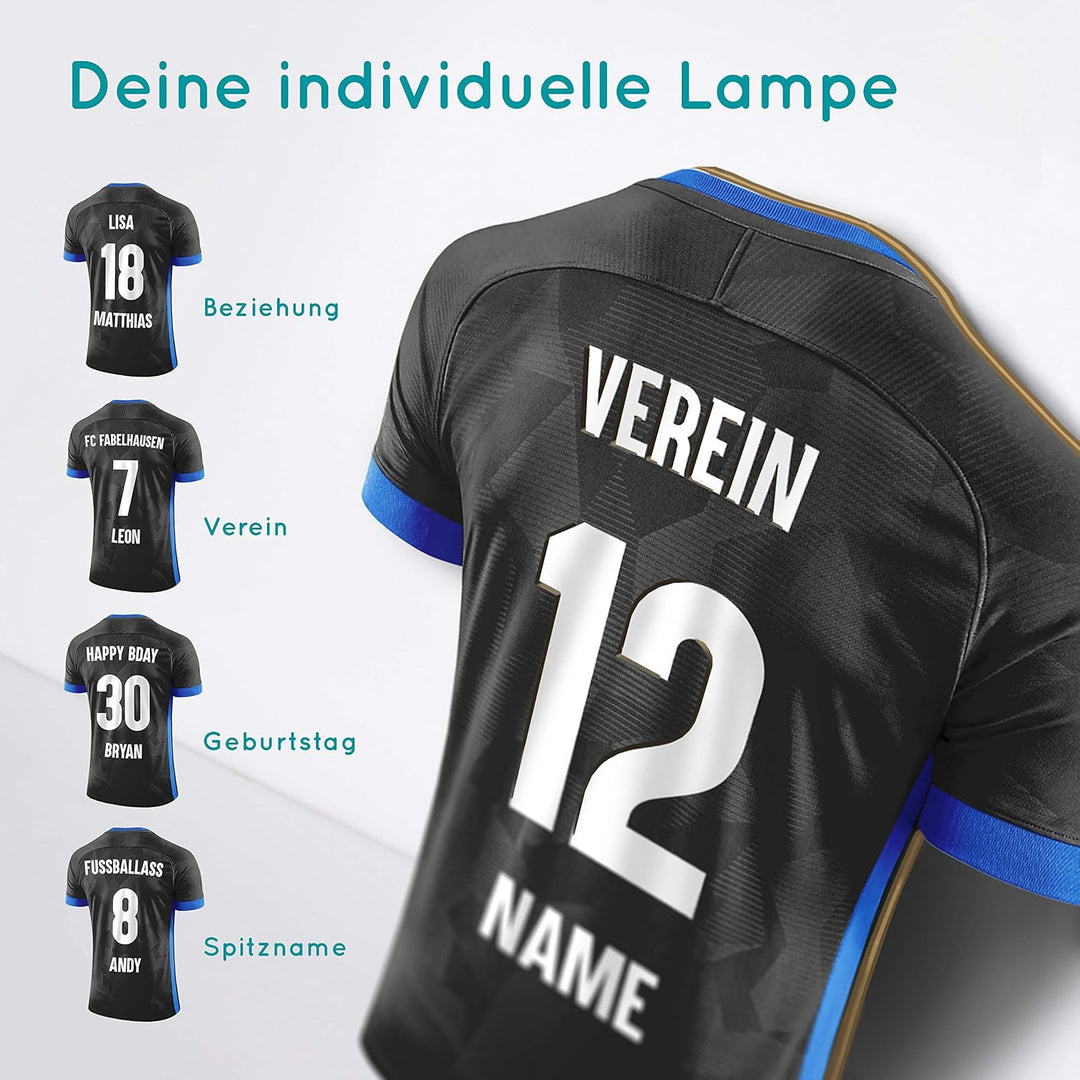 Elbeffekt Trikotlampe für Paderborn Fans aus Holz - personalisierbares Geschenk - schenke Dein indiv