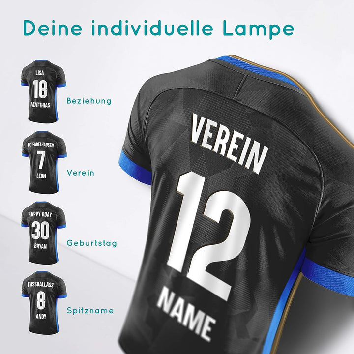 Elbeffekt Trikotlampe für Paderborn Fans aus Holz - personalisierbares Geschenk - schenke Dein indiv