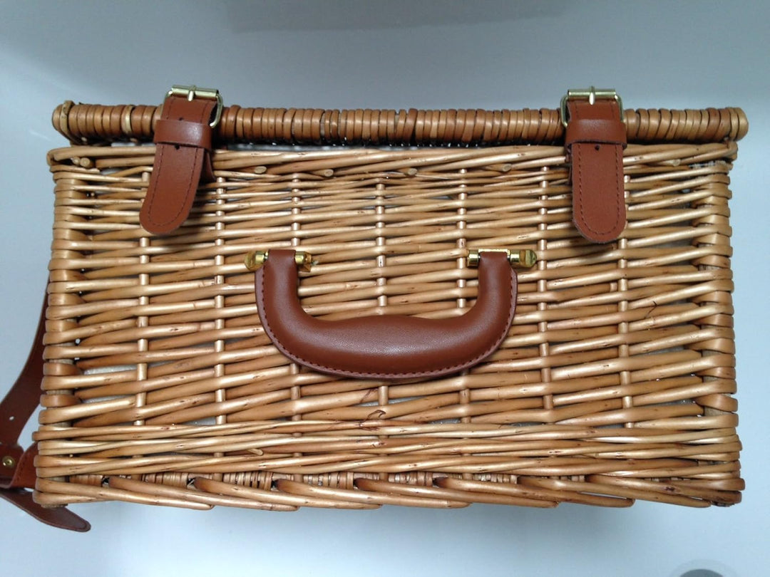 Red Hamper Unisex Deluxe Voll ausgestattete traditionelle Picknick-Korb, Braun, Medium / 2 Personen