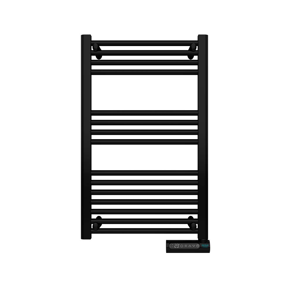 Cecotec Elektrischer Badheizkörper Ready Warm 9100 Smart Towel Black. 500 W, LED-Anzeige, Touch Cont