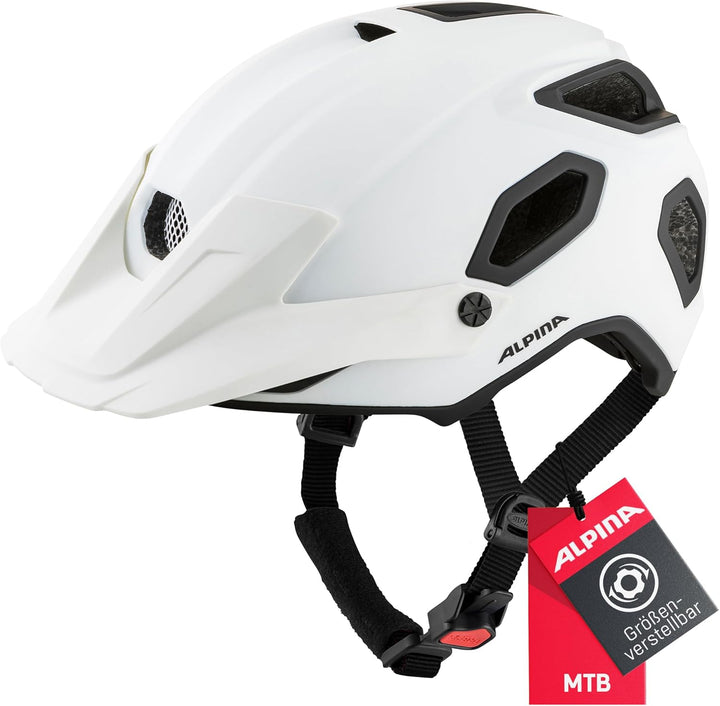 ALPINA COMOX - Widerstandsfähiger, Stossabsorbierender & Anpassbarer Enduro Fahrradhelm Mit kurzem S