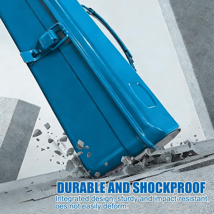 Mehrzweck-Werkzeugkiste mit Schlossschnalle leer Gross Werkzeugbox 37×16×12cm Robust Langlebig Metal