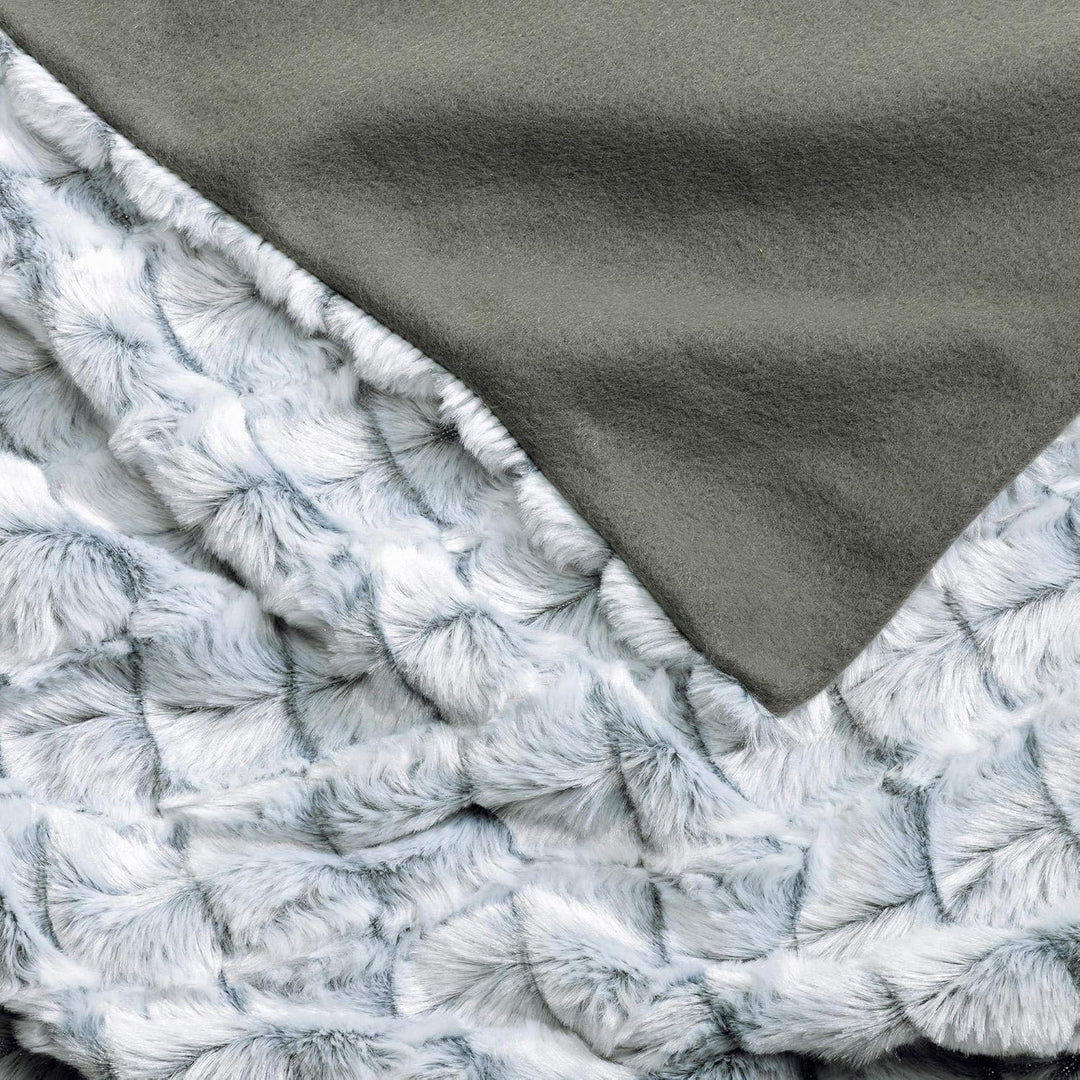 aqua-textil Masha Bettwäsche 200 x 200 cm 3teilig Polar Fleece Wendebettwäsche Fellimitat Bezug mit