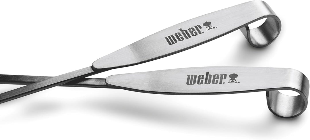 Weber Spiessset 4-teilig Edelstahl - Wiederverwendbare Spiesse für Fleisch, Gemüse oder Meeresfrücht