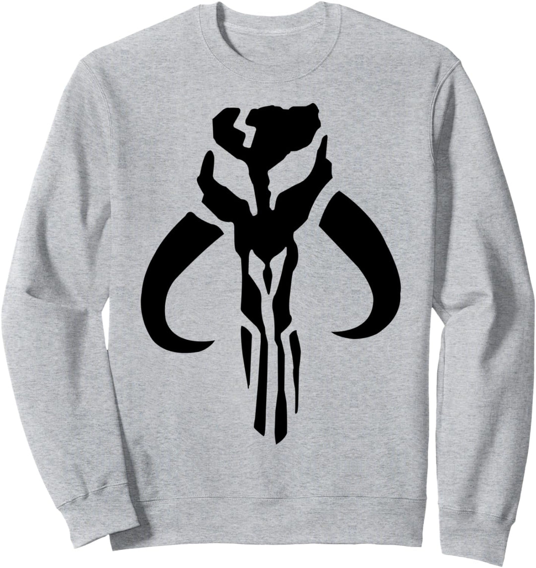 Star Wars Mandalorian Skull Dark Chest Logo Sweatshirt