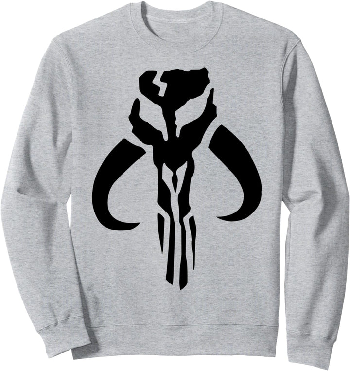 Star Wars Mandalorian Skull Dark Chest Logo Sweatshirt