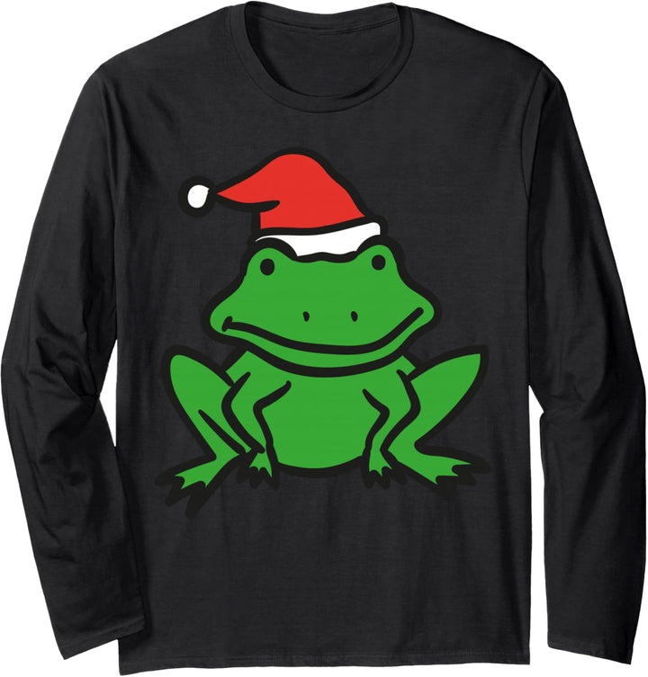 Frosch Weihnachten Langarmshirt
