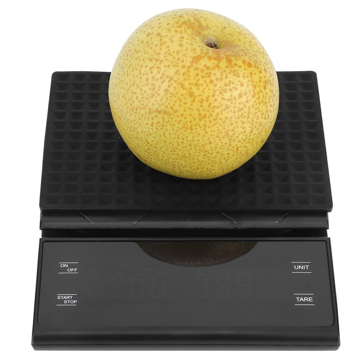 Elektronische Kaffeewaage Digitale Küchenwaage mit Küchenwaage und Timer-LCD-Display 0,1 g - 3 kg zu