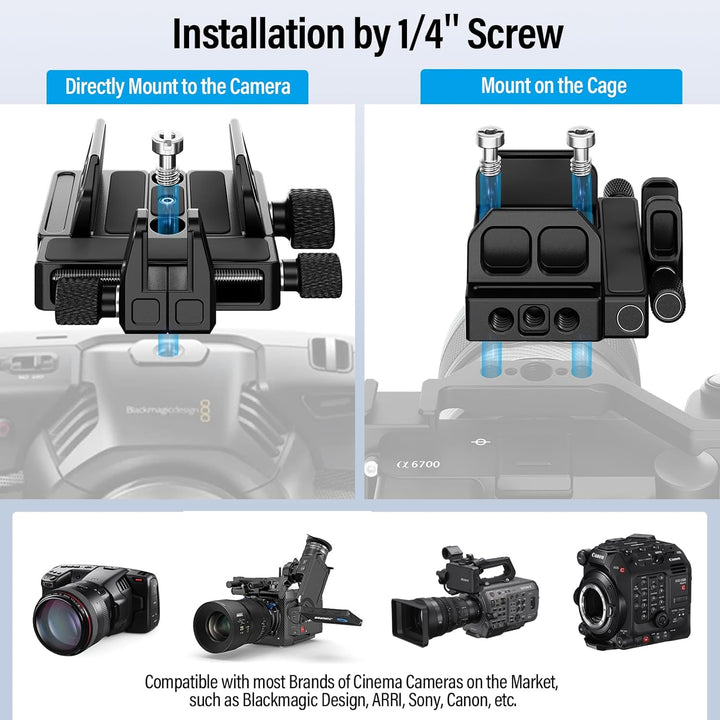 SIRUI Montagehalterung SSD Mount Bracket, Universeller SSD-Halter mit Kaltverschluss und USB-C-Kabel
