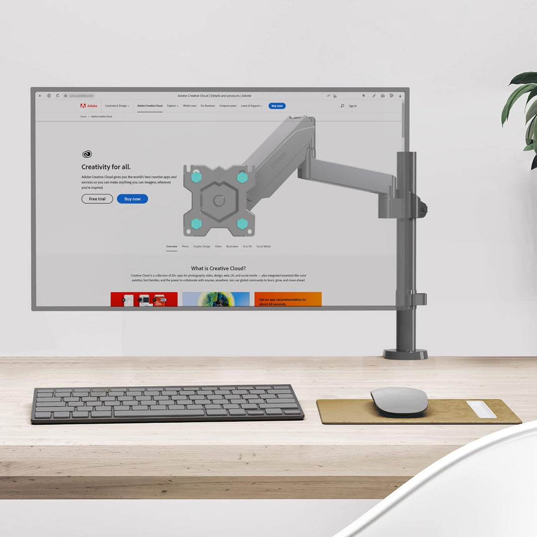 ONKRON G70 Monitor Halterung drehbar, schwenkbar, neigbar für 13-34 Zoll Bildschirme, Displays, VESA