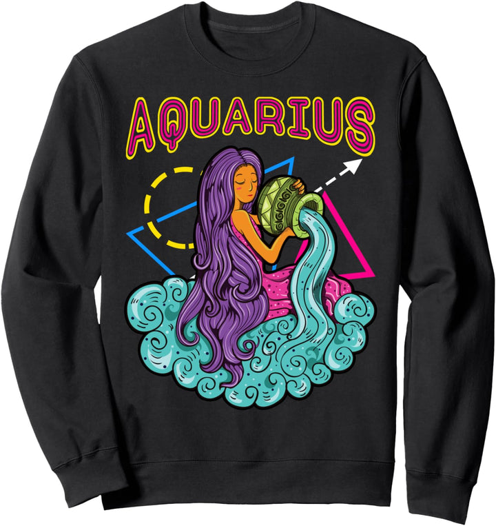 Tierkreisgeschenk für Sternzeichen Wassermann Sweatshirt