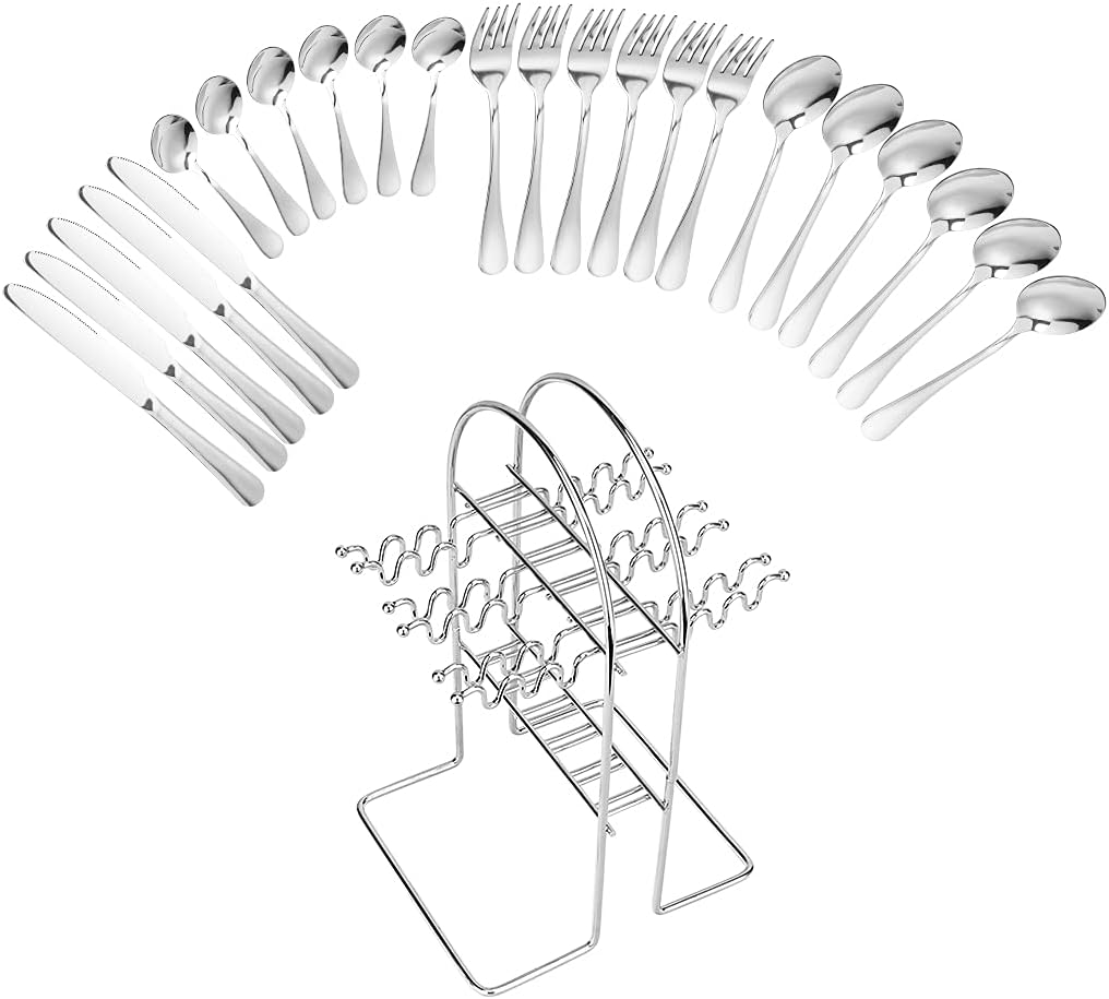 Besteck Set 6 Pers., 24 St., Edelstahl, Spiegelpoliert