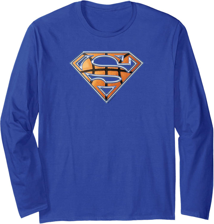 Superman Basketball Shield Langarmshirt