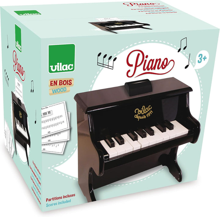 Vilac Klavier, Schwarz, für Kleinkinder, Schwarz