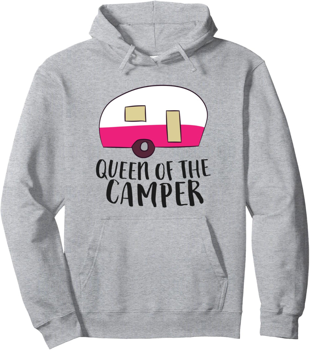 Camping Queen Of The Camper RV Camper Mom Camper Queen Pullover Hoodie
