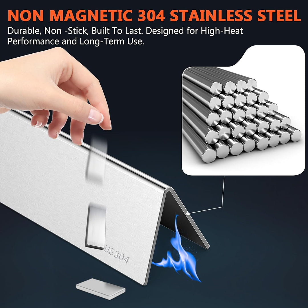 QuliMetal 44,5cm Flavorizer Bars 7620 1,3mm Dicke für Weber Genesis E310 E320 S310 S320, E/S 330 (mi