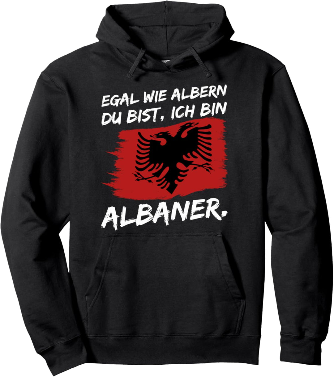 Albanien Albaner stolzer Albaner Adler albanische Flagge Pullover Hoodie