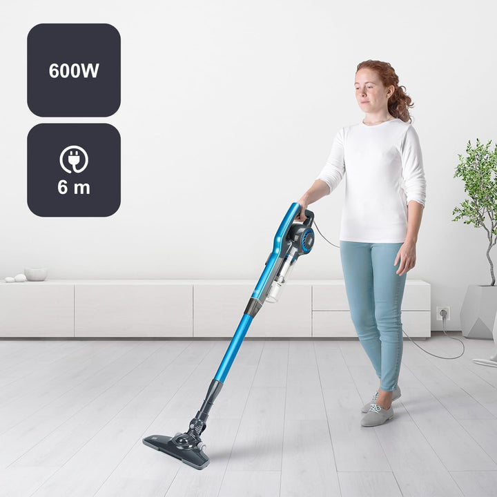 BLACK+DECKER - Kabelgebundener 2-in-1-Staubsauger BXVMS600E | 600W | 6 m Kabel | Zyklontechnologie |