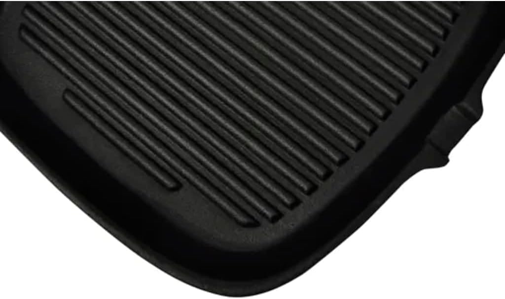 vidaXL BBQ 36cm Grillpfanne aus Gusseisen 36.5x24.5 cm, 36.5x24.5 cm