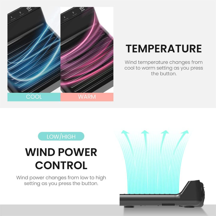 VOVO STYLEMENT BD-7700B Body & Foot Dryer, Made in Korea, Temperature & Wind Volume Controlled Dryer