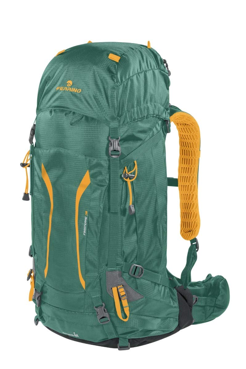Ferrino Backpack Finisterre 38 Rucksack, Unisex, für Erwachsene Einheitsgrösse Grün/Orange, Einheits