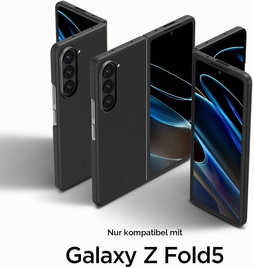 Spigen Air Skin Pro Hülle Kompatibel mit Samsung Galaxy Z Fold 5 -Schwarz