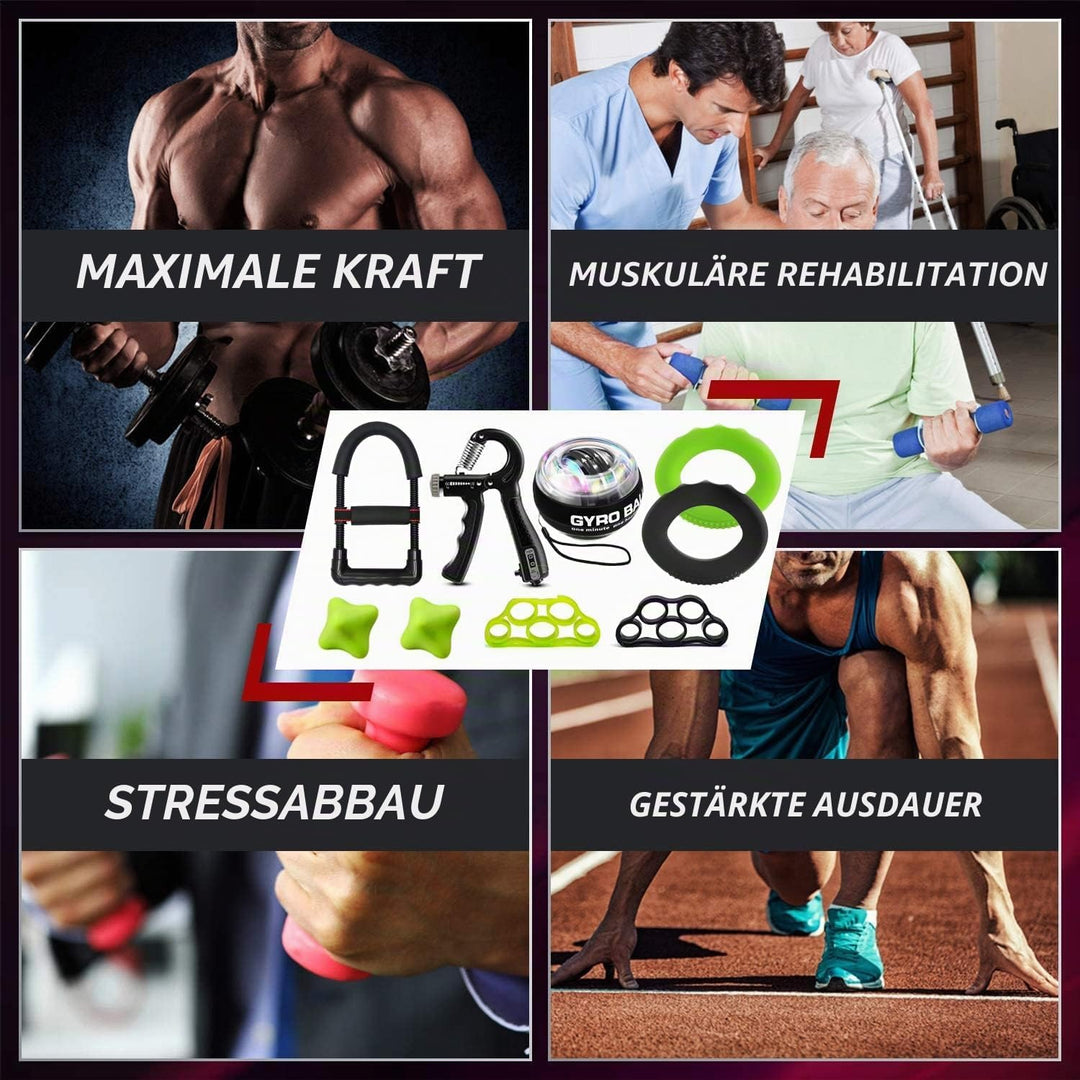 Handtrainer Unterarmtrainer Fingerhantel Unterarm training 10er Pack, Armtrainer, Lippenform Hand Gr