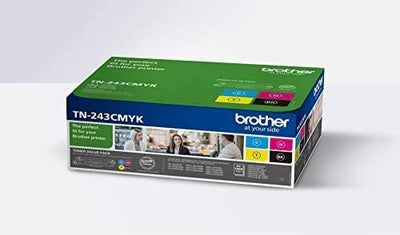 Brother TN-243CMYK Original Tonerkartusche Druckt bis zu 1000 Seiten, cyan, magenta, gelb und schwar