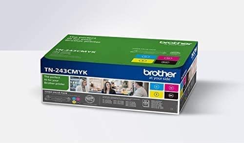 Brother TN-243CMYK Original Tonerkartusche Druckt bis zu 1000 Seiten, cyan, magenta, gelb und schwar