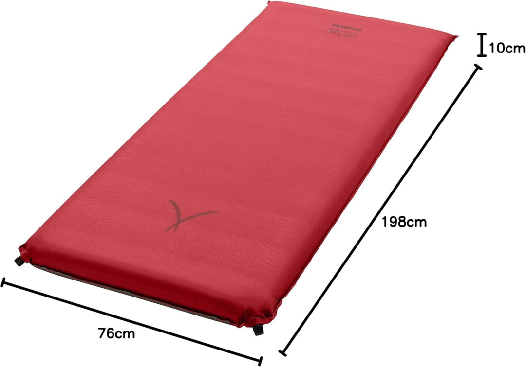 GRAND CANYON Matte Hancock 10.0 XW Selbstaufblasende Campingmatte, 198 x 76 cm, 10 cm Komfortschaum,