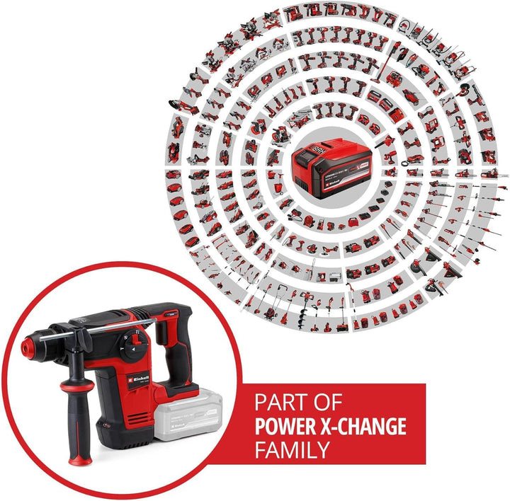 Einhell Professional Akku-Bohrhammer TP-HD 18/26 Li BL-Solo Power X-Change (18 V, Brushless, 2,6 J,