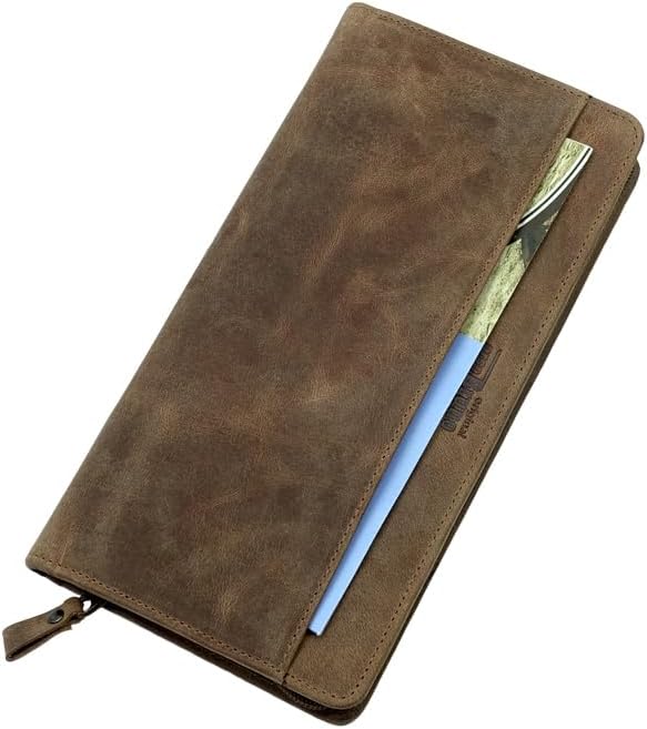 Reiseorganizer Leder Reisepasshülle Etui Dokumenten-mappe Leder Reise, Reisepass Organizer Familie,